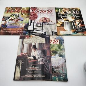 Lot of 5 vintage Victoria Bliss 1997 decorating home & garden back issues